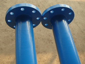蓝色法兰连接钢塑复合管